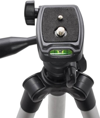 

Doodads 3110 Beginner Tripod stand for Dslr and mobile holder Tripod(Silver, Supports Up to 1500 g)