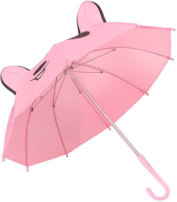 

Satyam Kraft Children Animals Designer Umbrella for kids (light-pink) Umbrella(Pink)