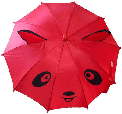 

Satyam Kraft Children Animals Designer Umbrella for kids (Red) Umbrella(Red)