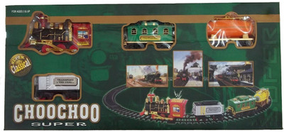 

ODDEVEN Choo Choo Train Track Set With Smoke Emission(Multicolor)