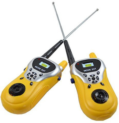 

Shrih Electronic Two Way Communication Interactive Portable Walkie Talkie Toy Gadget for Kids SHV-2143 Walkie Talkie(Yellow)