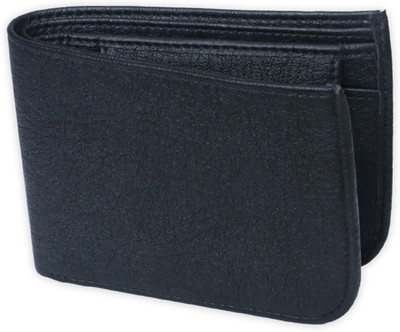 

just click Men Formal Black Artificial Leather Wallet(5 Card Slots)