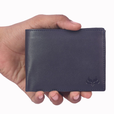 

Deniza Men Blue Artificial Leather Wrist Wallet(5 Card Slots), Nevy blue