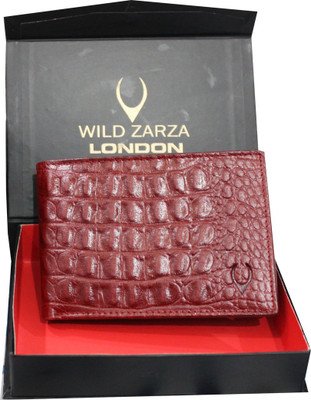 

WILD ZARZA LONDON Men Maroon Genuine Leather Wallet(11 Card Slots)