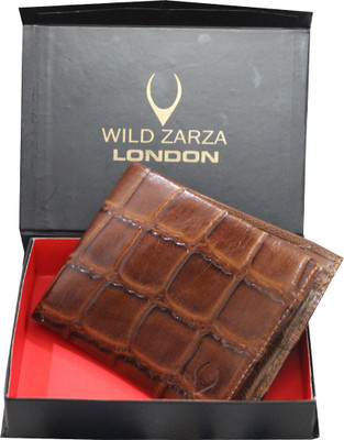 

WILD ZARZA LONDON Men Brown Genuine Leather Wallet(12 Card Slots)