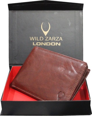 

WILD ZARZA LONDON Men Brown Genuine Leather Wallet(12 Card Slots)