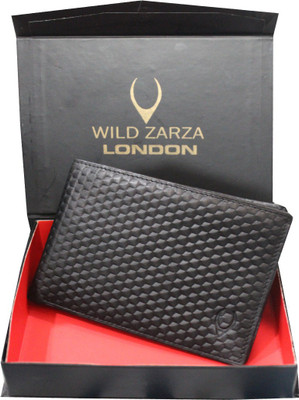 

WILD ZARZA LONDON Men Black Genuine Leather Wallet(11 Card Slots)