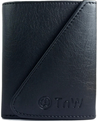 

KnW Men Black Artificial Leather Wallet(8 Card Slots)