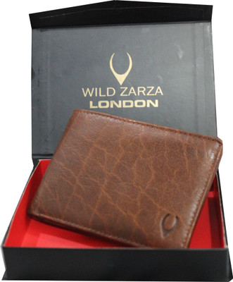 

WILD ZARZA LONDON Men Brown Genuine Leather Wallet(21 Card Slots)