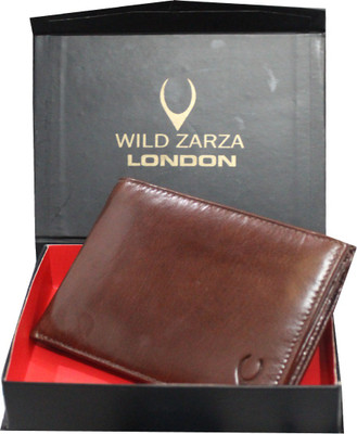 

WILD ZARZA LONDON Men Tan Genuine Leather Wallet(12 Card Slots)