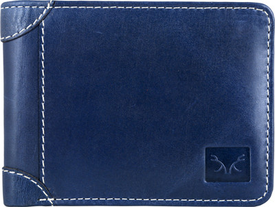 

Forester Men Blue Genuine Leather Wallet(4 Card Slots)