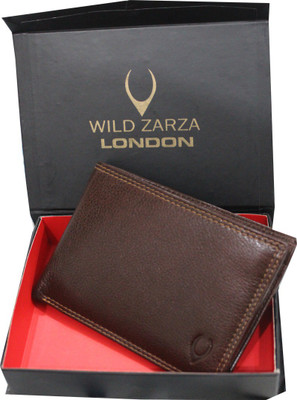 

WILD ZARZA LONDON Men Brown Genuine Leather Wallet(12 Card Slots)