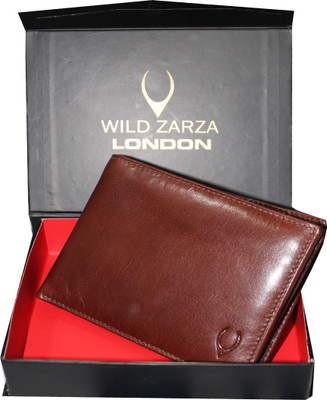 

WILD ZARZA LONDON Men Brown Genuine Leather Wallet(12 Card Slots)