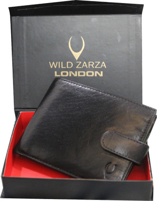 

WILD ZARZA LONDON Men Black Genuine Leather Wallet(21 Card Slots)