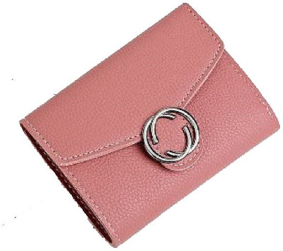 

JustChhapo Women Casual Pink Artificial Leather Wallet(4 Card Slots), Dark pink