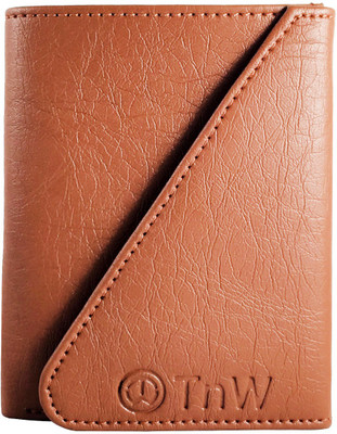 

KnW Men Brown Artificial Leather Wallet(8 Card Slots), Tan