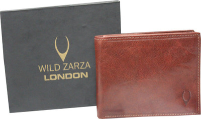 

WILD ZARZA LONDON Men Brown Genuine Leather Wallet(12 Card Slots)