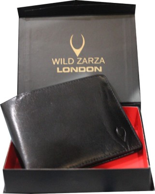 

WILD ZARZA LONDON Men Black Genuine Leather Wallet(21 Card Slots)