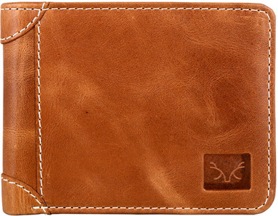 

Forester Men Tan Genuine Leather Wallet(4 Card Slots)