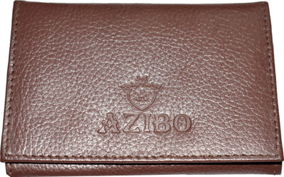 

Azibo Men Brown Genuine Leather Card Holder(20 Card Slots)