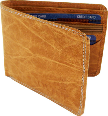 

Orbit Men Tan Genuine Leather Wallet(8 Card Slots)