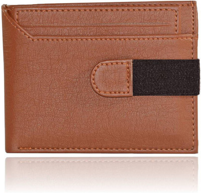 

Elligator Men Tan Artificial Leather Wallet(6 Card Slots)