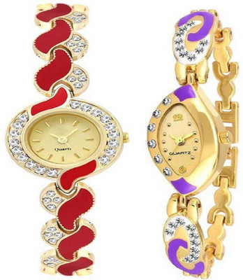 

TRUE KART ALK_15672 Rose Gold Gold Dial Women's & Girl's Watch - For Women