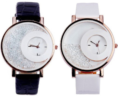 

Shivam Retail Stylish Moving White Beads Watch - For Women