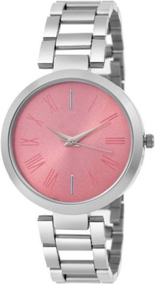 

Celora 601 Pink Dial Silver Stainless Steel Professional Watch - For Women