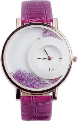 

AD Global MXRE Halfmoon Purple Diamond Beads MX 05 Watch - For Women