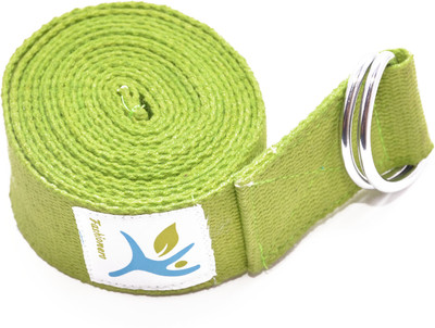 

Flyura Super Soft 8Ft Organic Cotton Yoga Strap Cotton Yoga Strap(Green)
