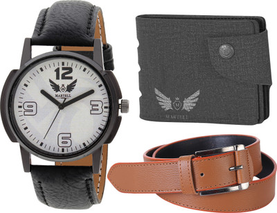 

Martell Analog Watch Combo(White)