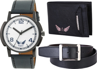 

Martell Analog Watch Combo(White)