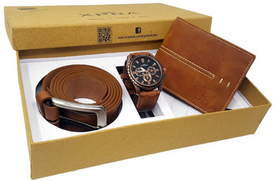 

Xpra Analog Watch Combo(Brown)