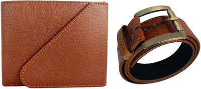 

Peacock Mundkar Wallet, Belt Combo(Tan)