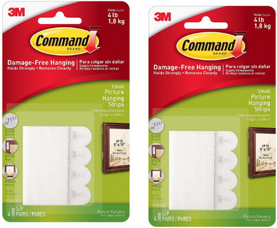 

3M Command™ Small Picture Hanging Strips with 4 strips-Pack Of 2