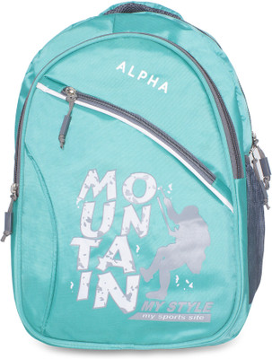 

ALPHA TRENDS Multi-Purpose Casual Daily Pack with Laptop Compartment and Integrated Rain Cover Lite Weight 19 L Laptop Backpack(Multicolor), Turquoise