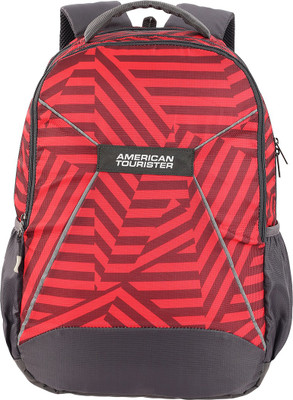 

American Tourister Mist Sch Bag 32.5 L Backpack(Red, Brown)