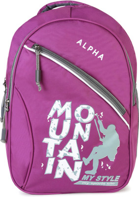 

ALPHA TRENDS Multi-Purpose Casual Daily Pack with Laptop Compartment and Integrated Rain Cover Lite Weight 19 L Laptop Backpack(Purple)