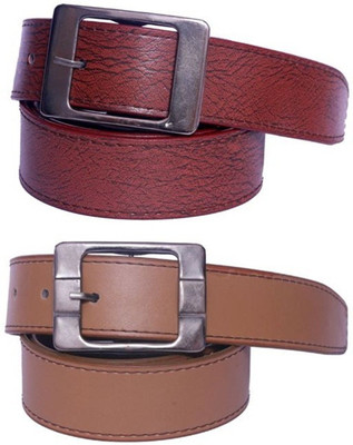 

Cyclone Men Casual Brown, Tan Artificial Leather Belt
