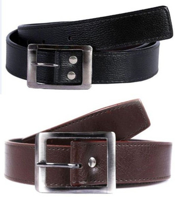 Kamyaart Men Casual Black, Brown Artificial Leather Belt