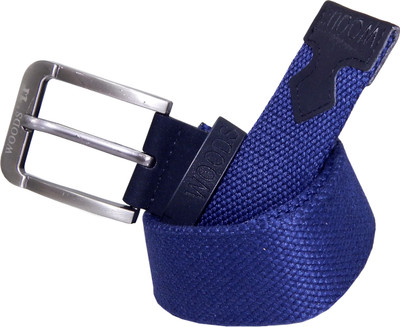 

WOODS Men Formal, Casual Blue Canvas, Fabric, Synthetic Belt