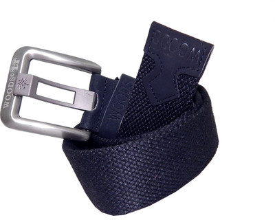 

WOODS Men Formal, Casual Black Canvas, Fabric, Synthetic Belt