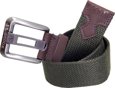 

WOODS Men Formal, Casual Green Canvas, Fabric, Synthetic Belt