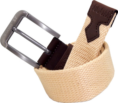 WOODS Men Formal, Casual Beige Canvas, Fabric, Synthetic Belt