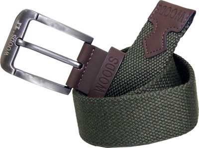 

WOODS Men Formal, Casual Green Canvas, Fabric, Synthetic Belt