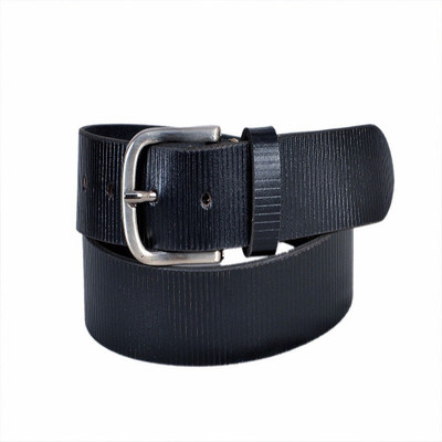 BENCI Men Casual Black Genuine Leather Belt
