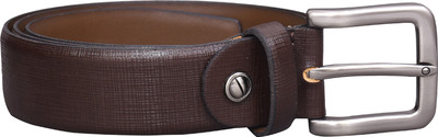 

ZAZ Men Casual Brown Genuine Leather Belt