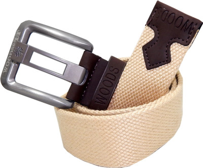

WOODS Men Formal, Casual Beige Canvas, Fabric, Synthetic Belt