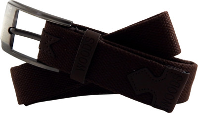 

WOODS Men Formal, Casual Brown Canvas, Fabric, Synthetic Belt